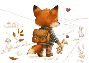 Le renard écolier